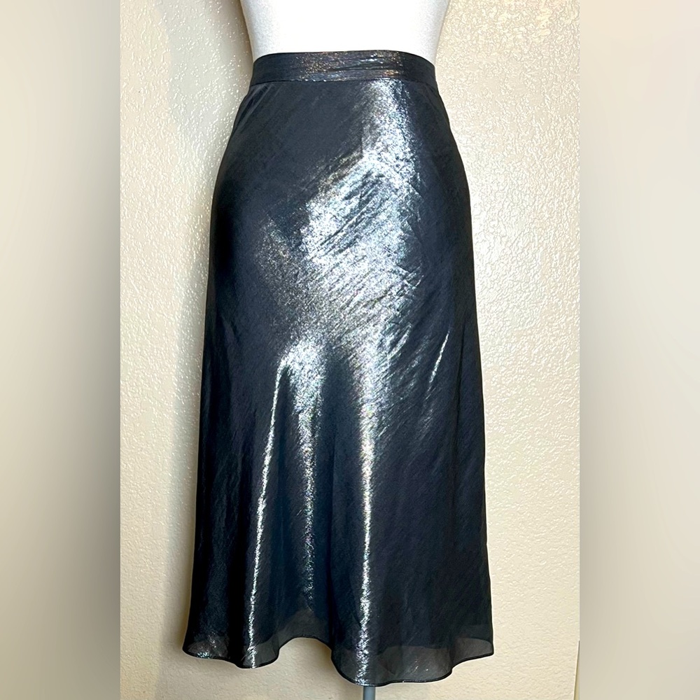 Banana Republic Silk Metallic Skirt Sz 8